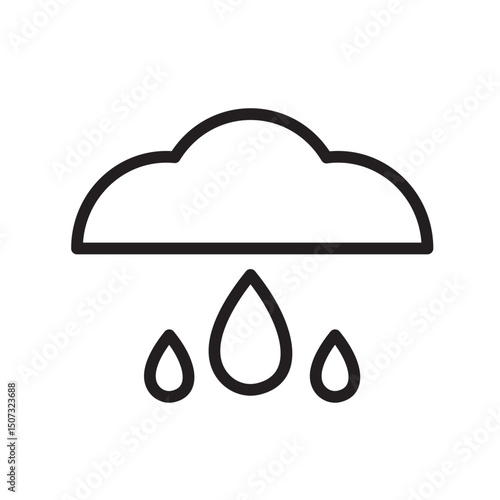 Rainy season icon. rain