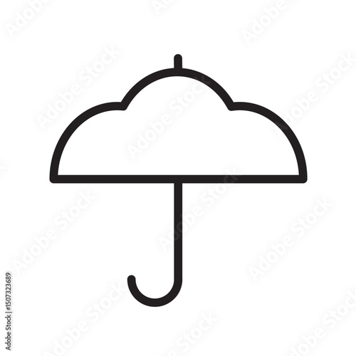 Rainy season icon. cloud umbrella
