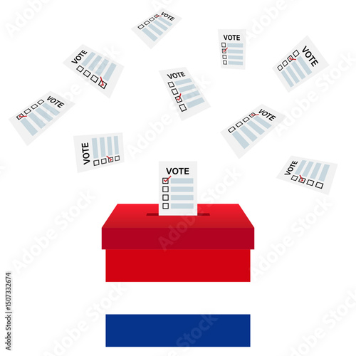 Election in the Netherlands. Election Concept. Vector Illustration.
