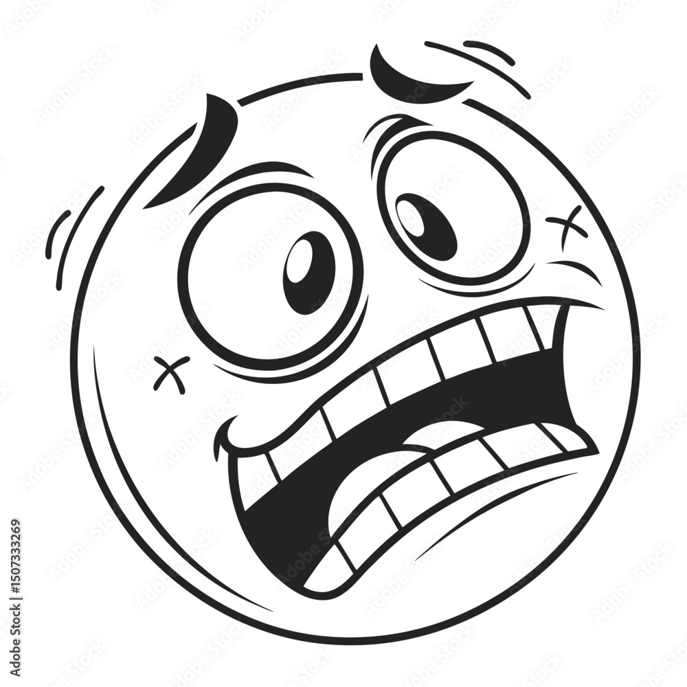 Funny Dead Emoji Expression in Clean Vector Art
Funny Dead Emoji Expression in Clean Vector Art