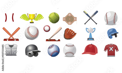 baseball element and vector