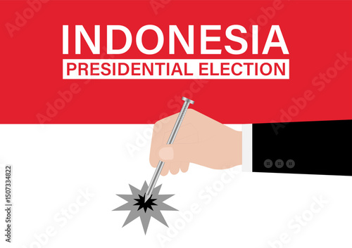 Election in Indonesia. Election Concept. Vector Illustration.