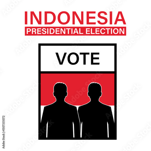 Election in Indonesia. Election Concept. Vector Illustration.