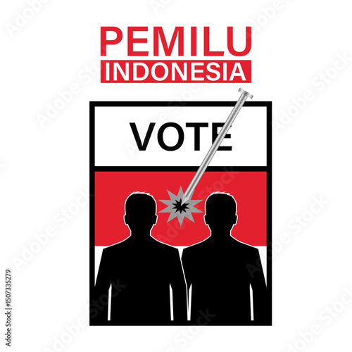 Election in Indonesia. Election Concept. Vector Illustration.