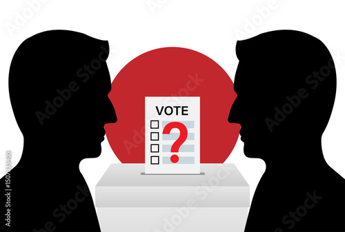 Election in the Japan. Election Concept. Vector Illustration.