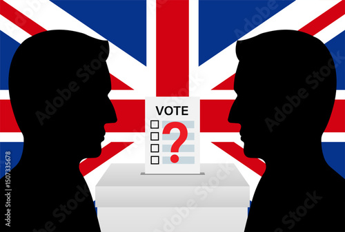 Election in the United Kingdom. Election Concept. Vector Illustration.
