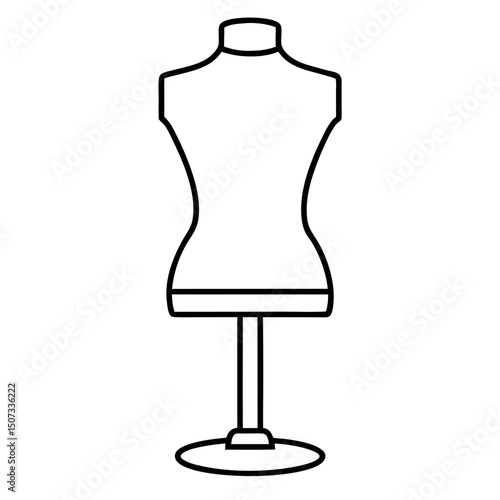 mannequin isolated on white