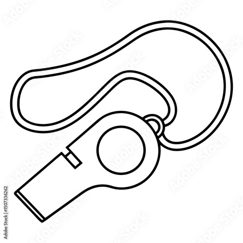 whistle isolated on white background