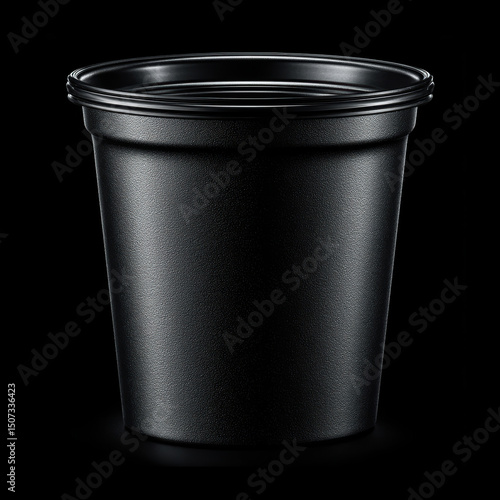 Wallpaper Mural Black plastic container with smooth finish Torontodigital.ca