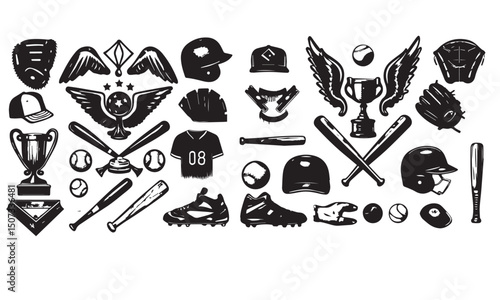 baseball element and vector