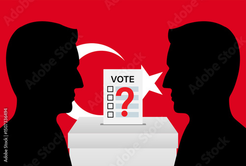 Election in the Turkey. Election Concept. Vector Illustration.