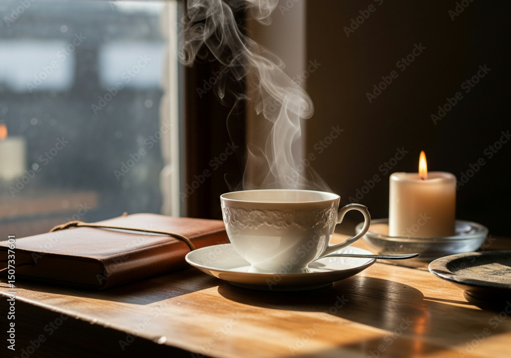 cup of coffee and book cup of coffee and book