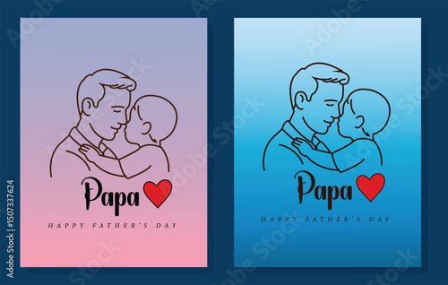 Father's Day, Happy Father's Day, Father's Day Special, vector doodle line art, Celebrate Father's Day.	
