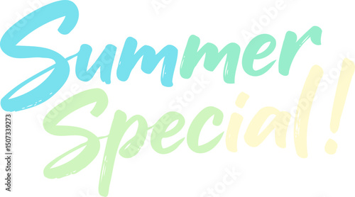 Summer Special Hand Lettering Summer decorations Typography