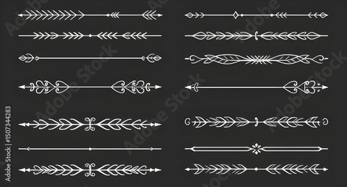 Design elements set, Page decoration set, Decorative borders, Floral ornaments, Swirl elements, Vintage flourishes, Corner decorations, Divider elements, Scrollwork vector, Frame decorations, Elegant 