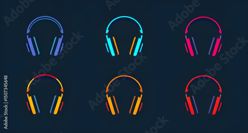 audio headset, gaming headset, earphones icon, call center headset, wireless headset, music headset, microphone headset, over-ear headset, audio device icon, communication headset, stereo headset, Blu
