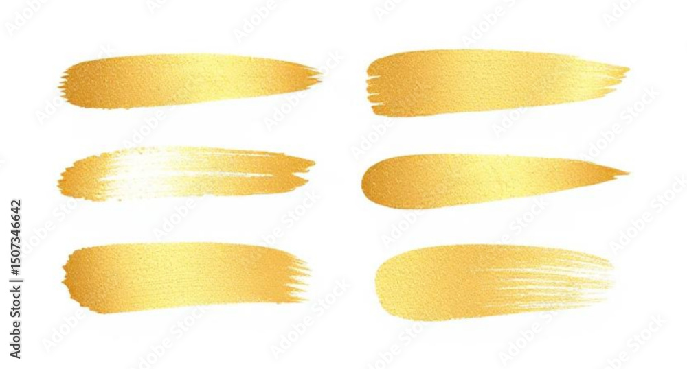 Obraz premium gold brush stroke