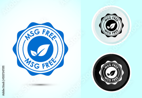 MSG free icon design illustration, Msg label sign symbol in color black and white