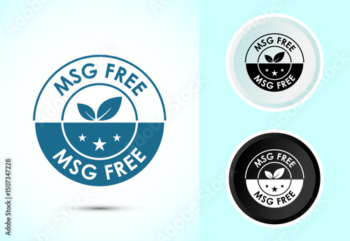 MSG free icon design illustration, Msg label sign symbol in color black and white