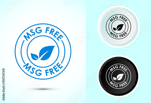 MSG free icon design illustration, Msg label sign symbol in color black and white