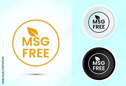MSG free icon design illustration, Msg label sign symbol in color black and white