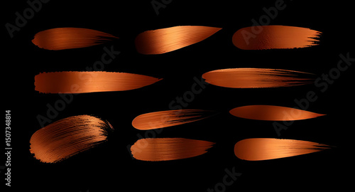 copper brush stroke