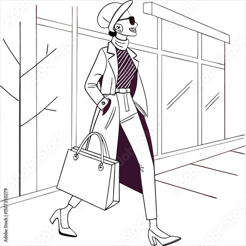 woman with tot bag