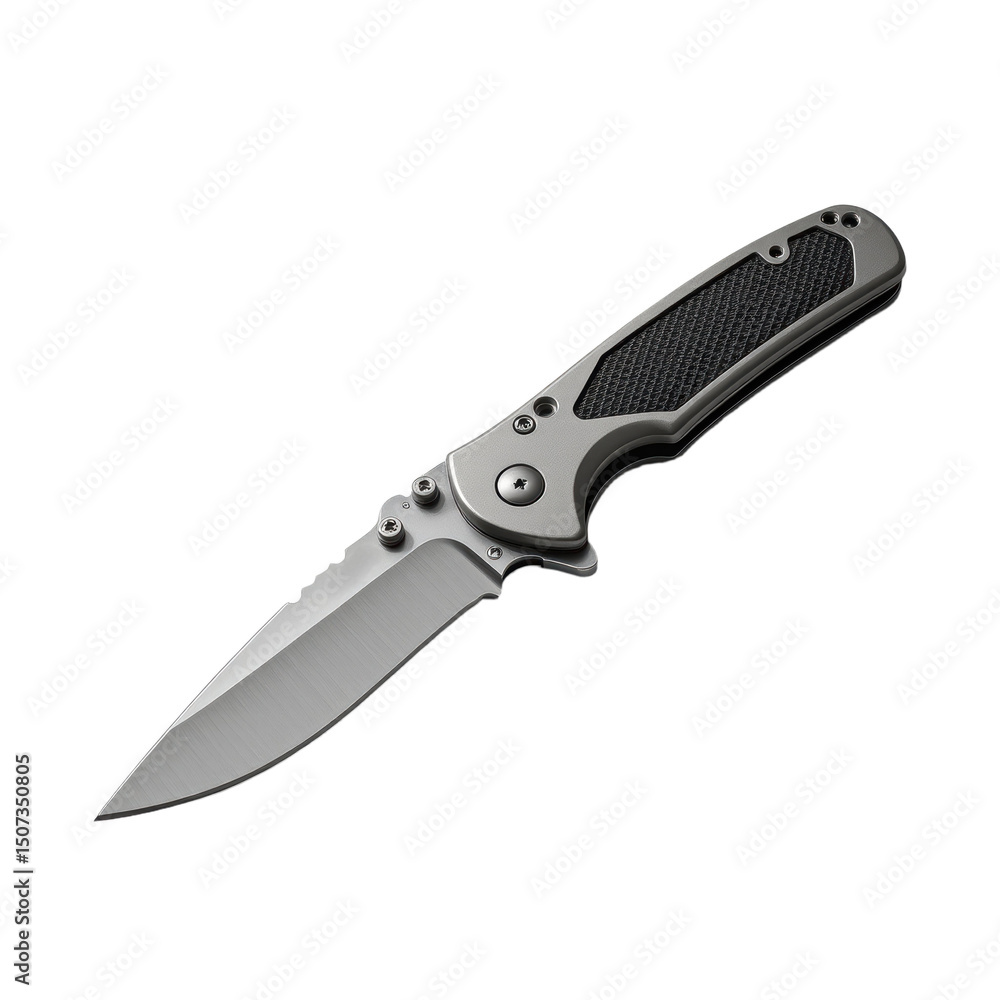 Folding Pocket Knife Use in Outdoor Adventures Nature Product Photography Close-Up View Folding Pocket Knife Use in Outdoor Adventures Nature Product Photography Close-Up View