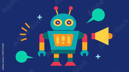 Discount Alert A robot equipped with lights and sound announcing when a major discount is happening nearby generating excitement a shoppers.