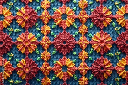 Simple geometric textile pattern, repeating design, minimal, shadow