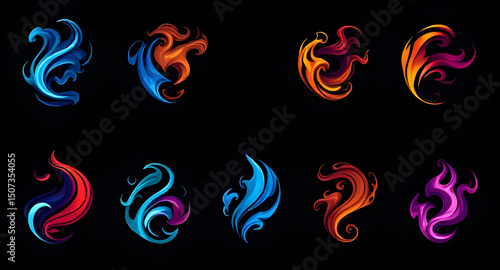 Smoke swirl icon, Smoke icon, Swirl smoke vector, Smoke swirl graphic, Smoke curl icon, Smoke wave icon, Smoke trail icon, Smoke swirl design