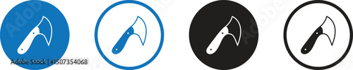Axe Vector Line Icon - Simple Thin Line Icon, Premium Quality Design 