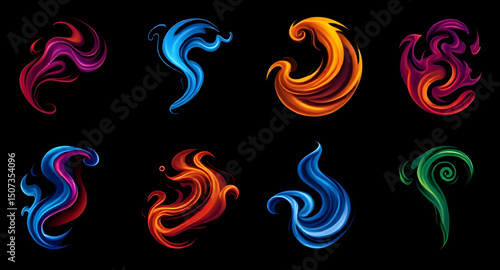 Smoke swirl icon, Smoke icon, Swirl smoke vector, Smoke swirl graphic, Smoke curl icon, Smoke wave icon, Smoke trail icon, Smoke swirl design