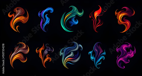 Smoke swirl icon, Smoke icon, Swirl smoke vector, Smoke swirl graphic, Smoke curl icon, Smoke wave icon, Smoke trail icon, Smoke swirl design
