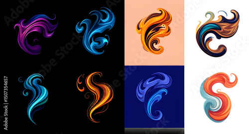Smoke swirl icon, Smoke icon, Swirl smoke vector, Smoke swirl graphic, Smoke curl icon, Smoke wave icon, Smoke trail icon, Smoke swirl design