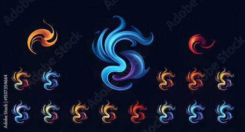 Smoke swirl icon, Smoke icon, Swirl smoke vector, Smoke swirl graphic, Smoke curl icon, Smoke wave icon, Smoke trail icon, Smoke swirl design