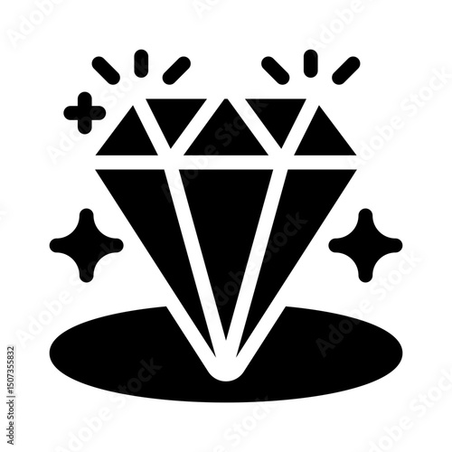 floating diamond glyph icon