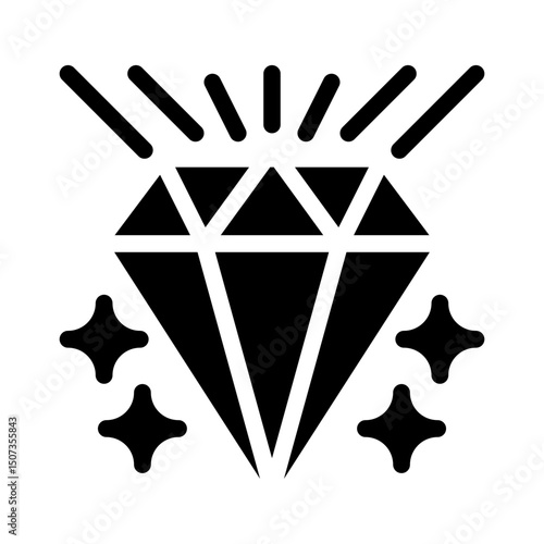 shiny diamond glyph icon
