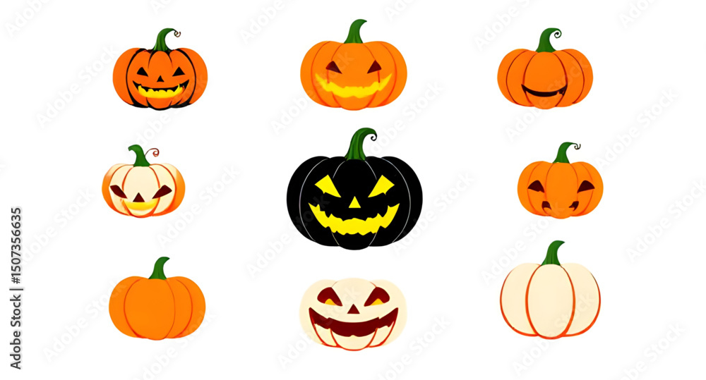 Fototapeta premium halloween pumpkin vector