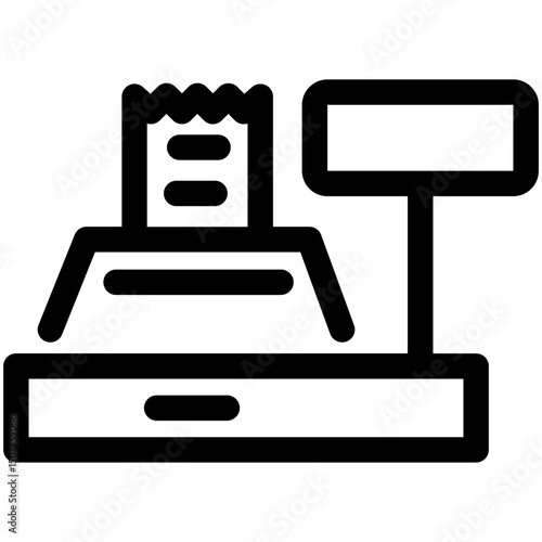 Cashier machine icon