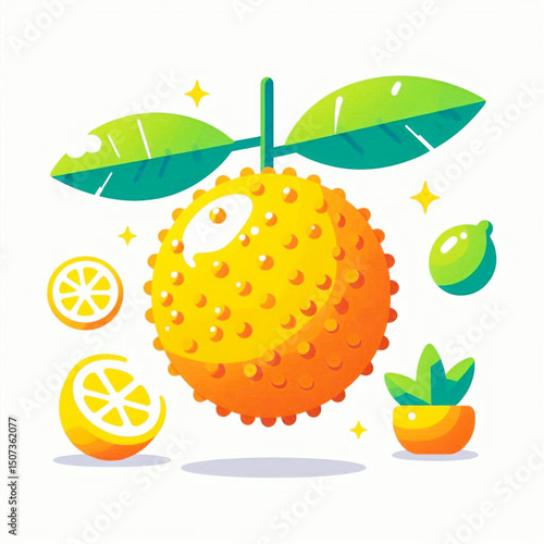 fresh fruit illustration
