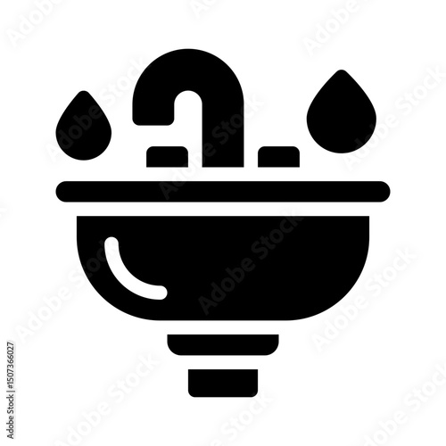 sink glyph icon