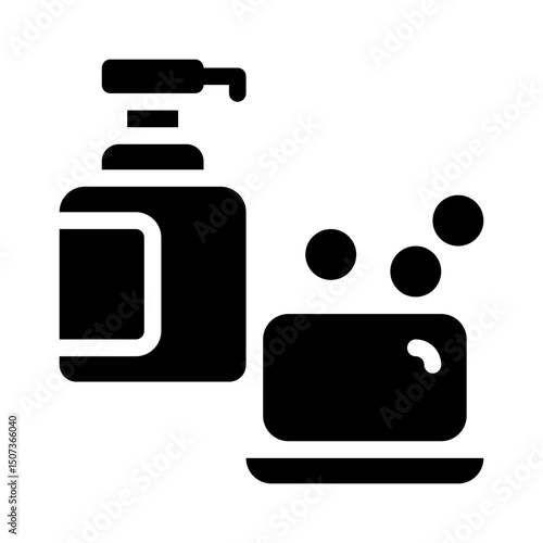 soap glyph icon