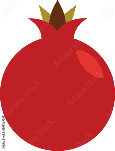 pomegranate isolated on black