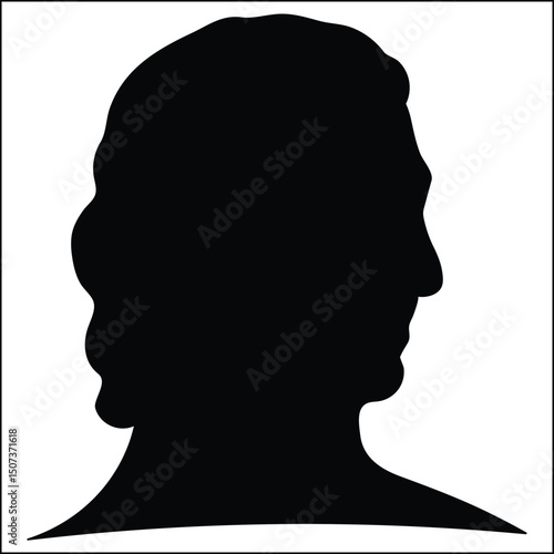 silhouette of a man with a smile