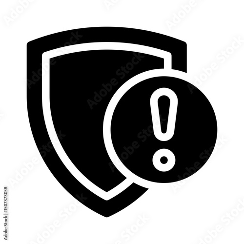 security alert glyph icon