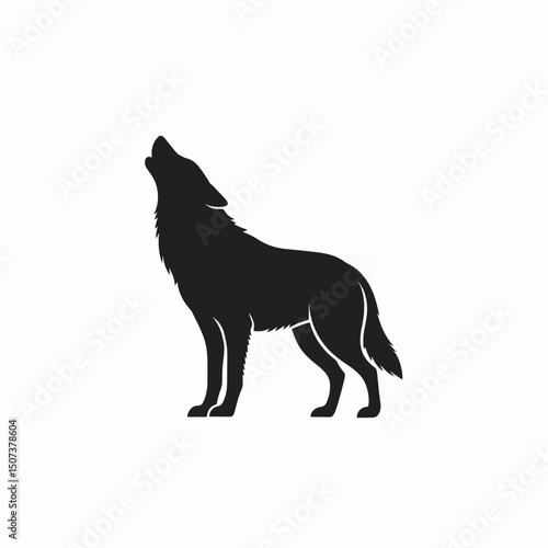 Howling Wolf Silhouette