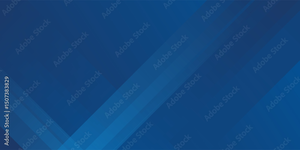 Obraz premium Blue background with abstract box rectangle geometric shapes modern element for banner, presentation design and flyer
