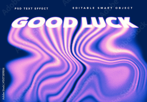 Melting Text Effect Mockup