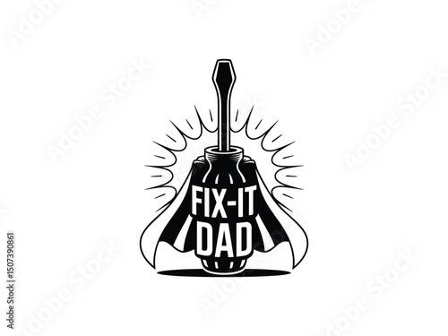 Super dad fix it superhero screwdriver father's day gift